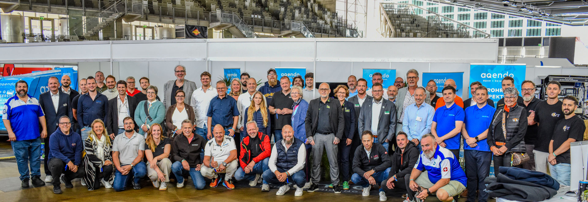 Gruppenfoto der Aussteller der Wiener Abwassertage 2026